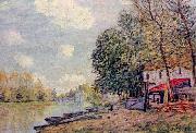 Alfred Sisley Der Loing in Moret oil painting reproduction
